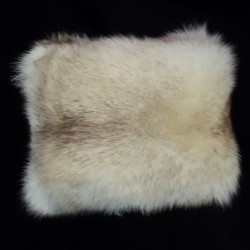 Super fluffy arctic fox pillow